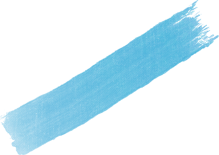 Blue Brushstroke Element